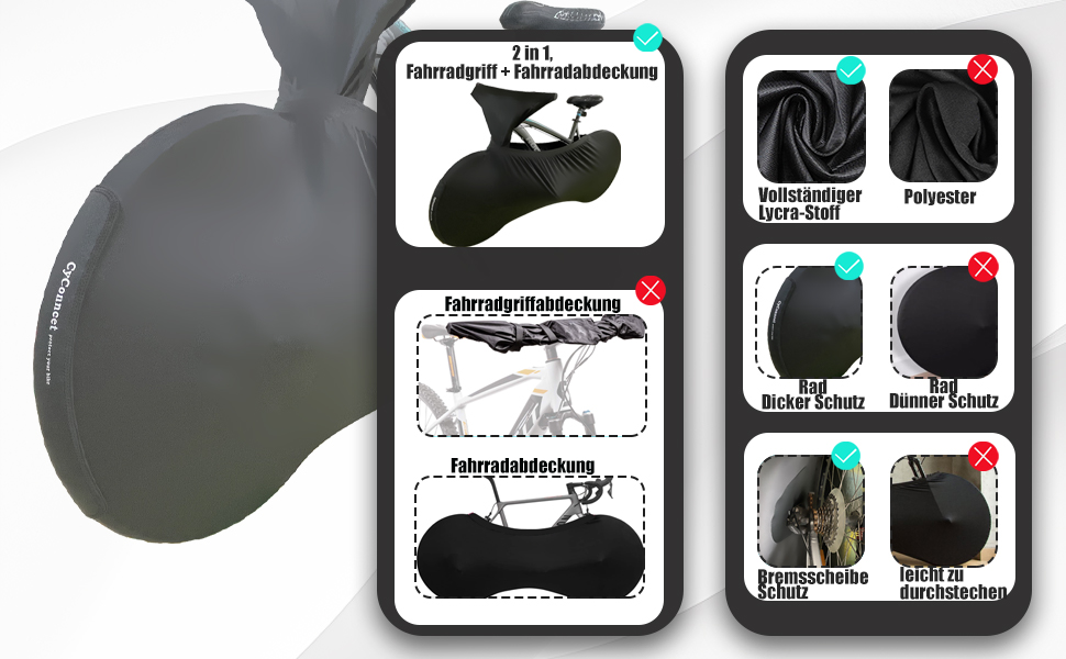 Чохол для велосипеда Leica Gewebe05: еластичний, пилонепроникний, для зберігання та транспортування велосипедів, гірських велосипедів