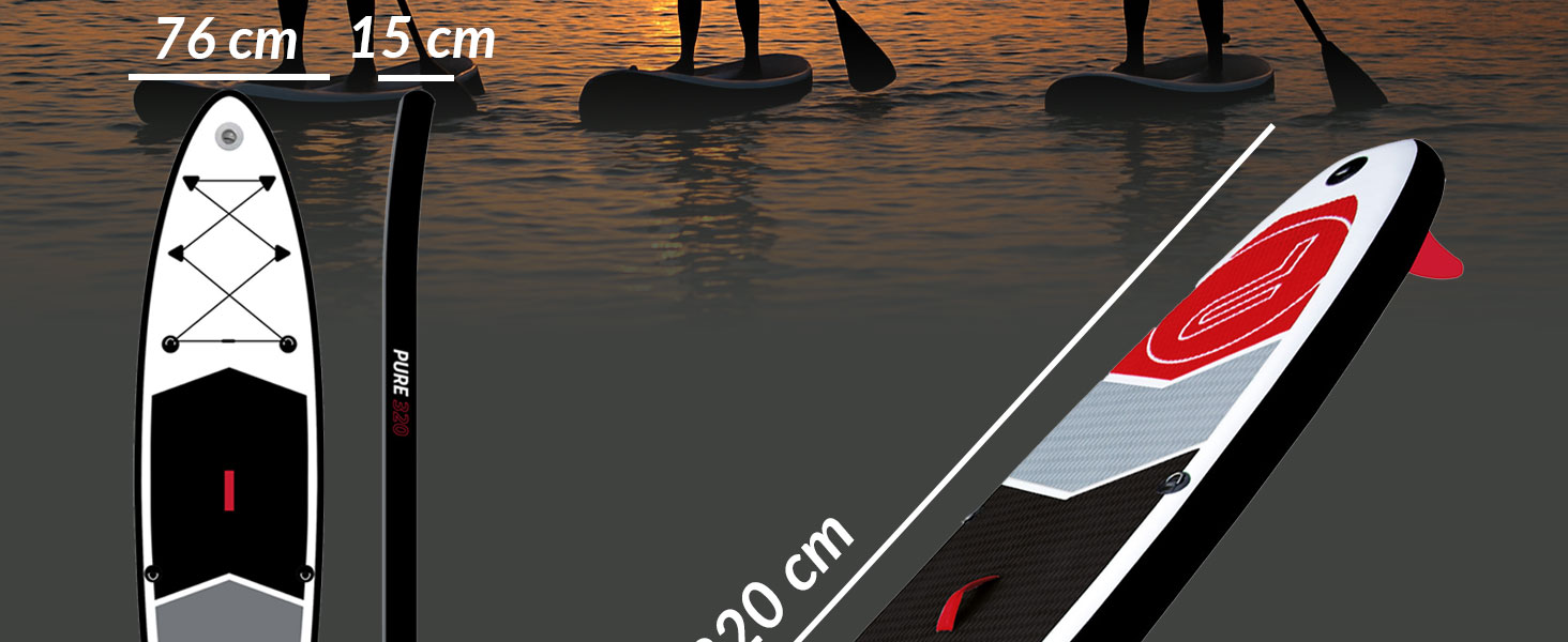 Надувний SUP Stand Up Paddle Board (150 кг) з комплектом: насос, весло, рюкзак, фініш, страховка, для водних видів спорту та паділінгу