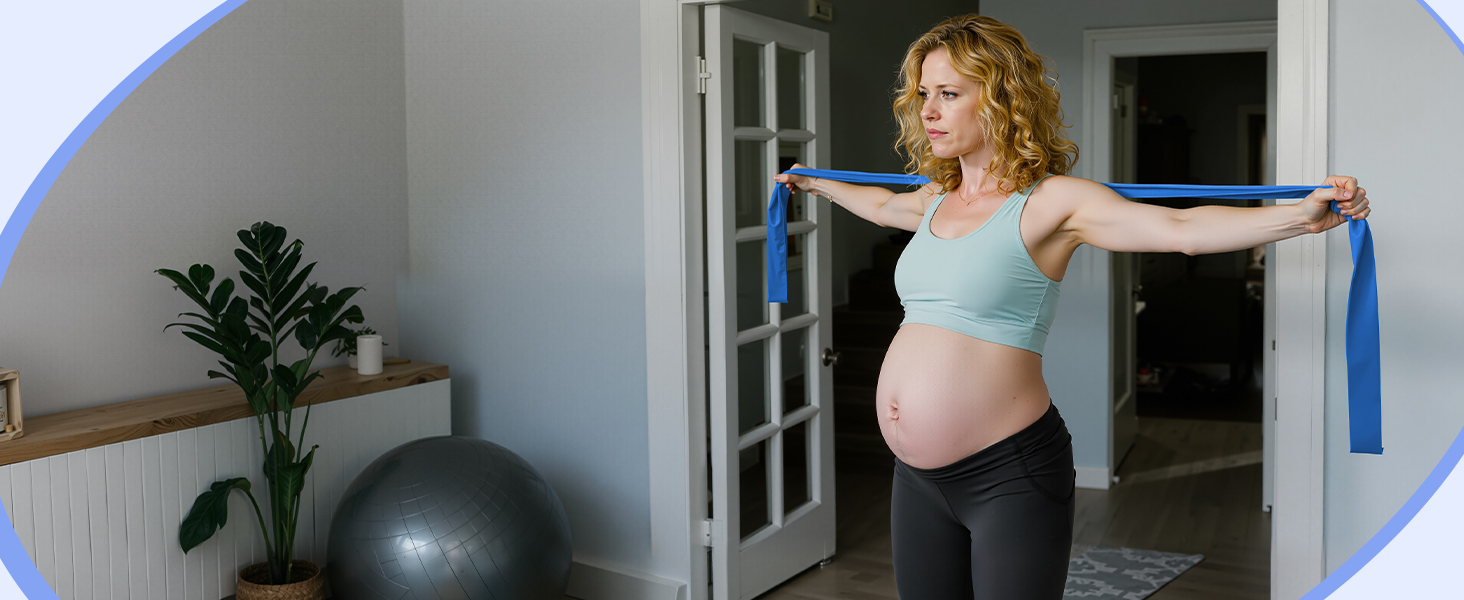 Фітнес-гумки Fokky 4 шт., еластичні стрічки для фітнесу, йоги, пілатесу, для тренувань та м'язового розвитку (синій, зелений, червоний, жовтий)