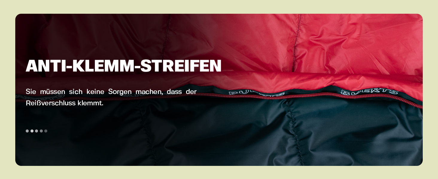 Спальний мішок BUERTS Daunen, 620FP, компактний, для дорослих та підлітків, 16°C, чорний