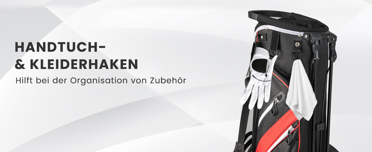 Сумка для гольфу COSTWAY з 6, 8 або 14 відділеннями, сталева, легка, портативна сіра для чоловіків та жінок