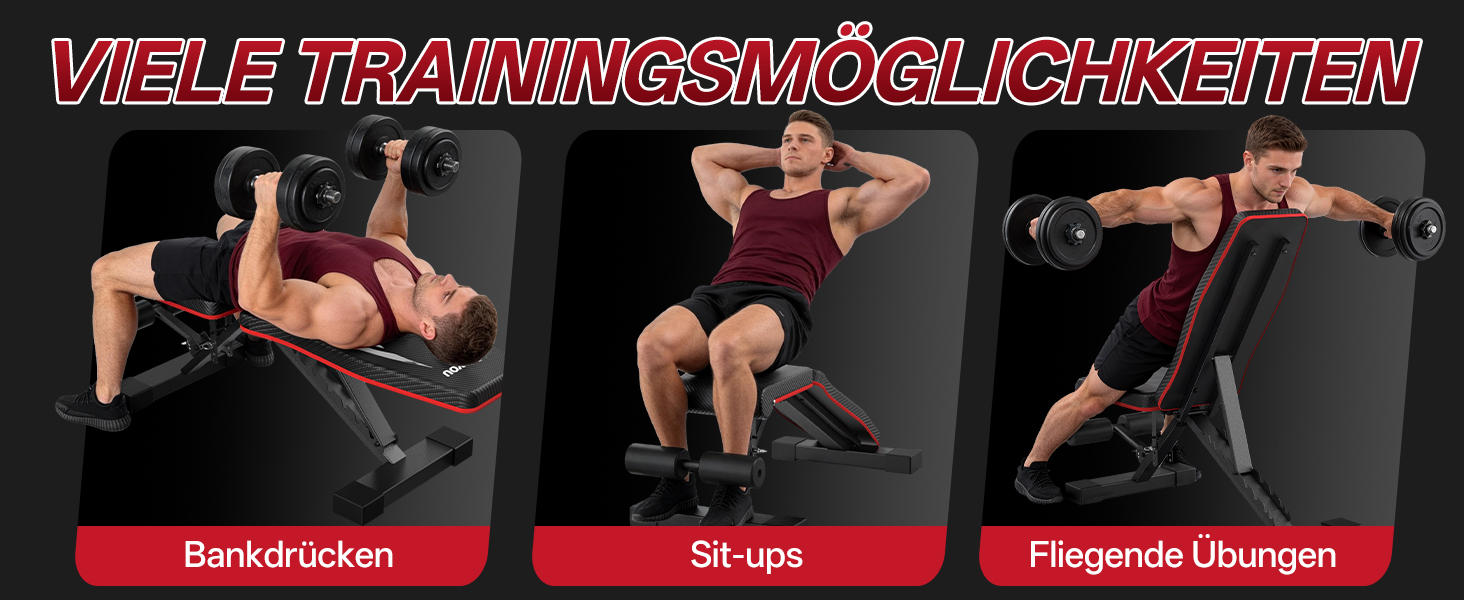 Складана багатофункціональна тренажерна лава PASYOU PA350, регульована атлетична лава для фітнесу та силових тренувань, витримує до 300 кг, для дому та спортзалу