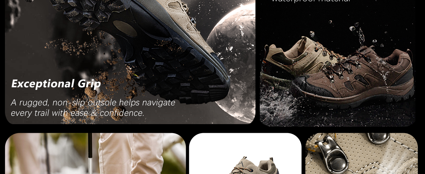 Черевики для хайкінгу CC-Los, водонепроникні, чоловічі, зручні, легкі, дихаючі, розмір 40-48, коричневі