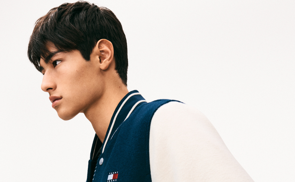 Футболка Tommy Jeans Runner Knitted чоловіча, чорна, 43 EU