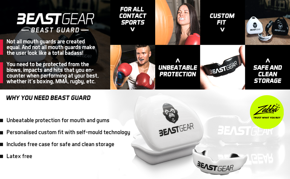 Капа Beast Gear - бокс, ММА, регбі, з коробкою для зберігання