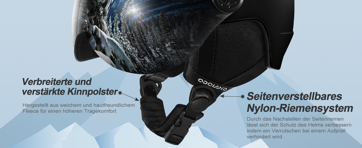 Шолом для сноуборду та лиж Odoland, легкий гоночний шолом з візором, для чоловіків та жінок, розмір S (52-55 см), колір хакі