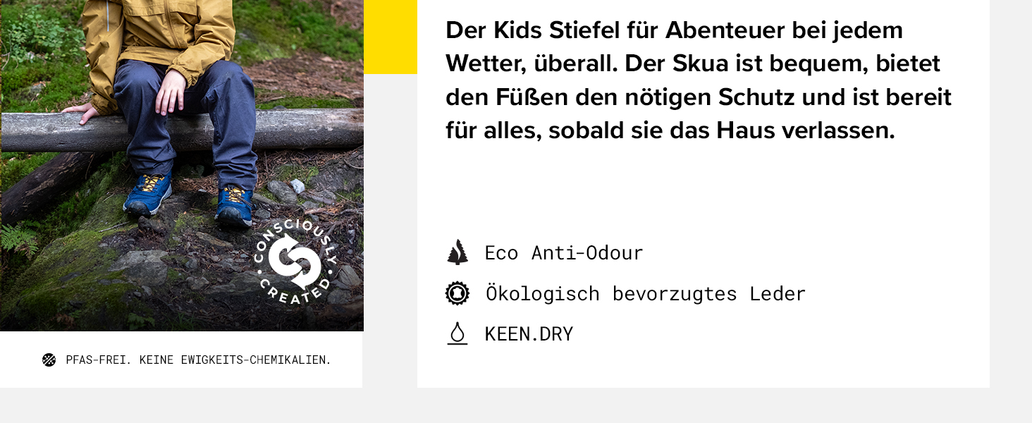 KEEN Skua Mid Waterproof - водонепроникні трекінгові черевики для дітей (37 EU) - чорний/сливовий