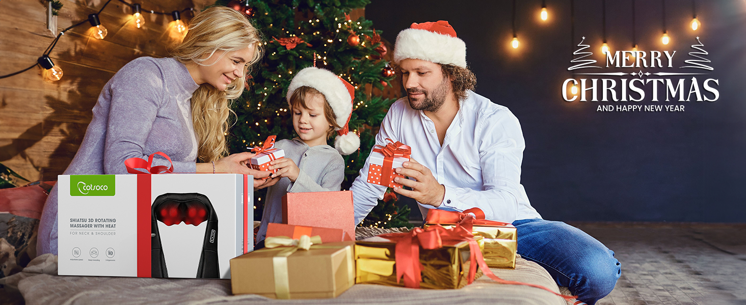 Електричний масажер для шиї з підігрівом - Shiatsu масажер для зняття болю в шиї та плечах. Ідеальний подарунок для водіїв та працівників офісу. Сірий колір