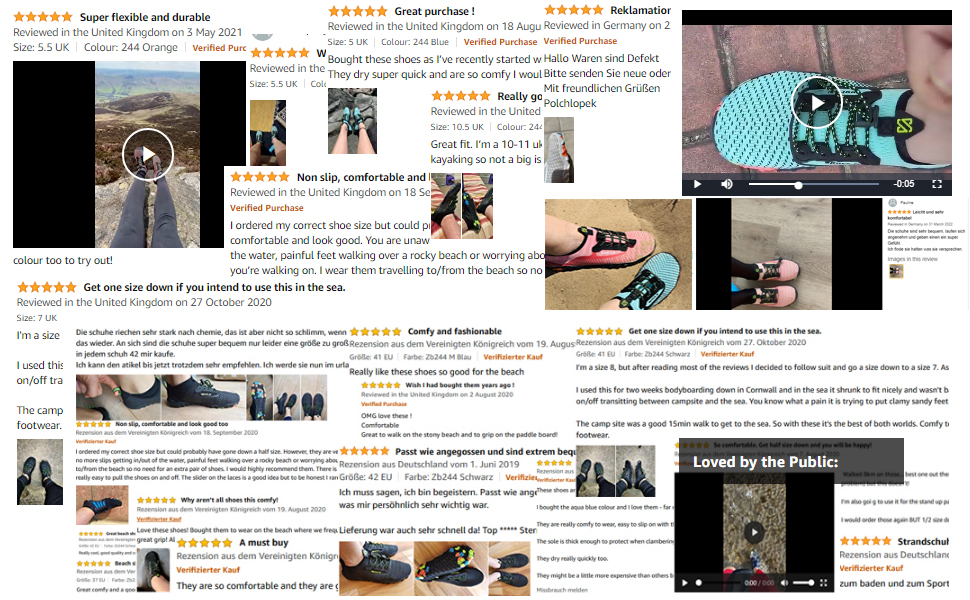 Шкарпетки для плавання IceUnicorn: аквашузи для жінок та чоловіків, швидко сохнуть, літній дизайн, розмір 38 EU, колір: бірюзовий