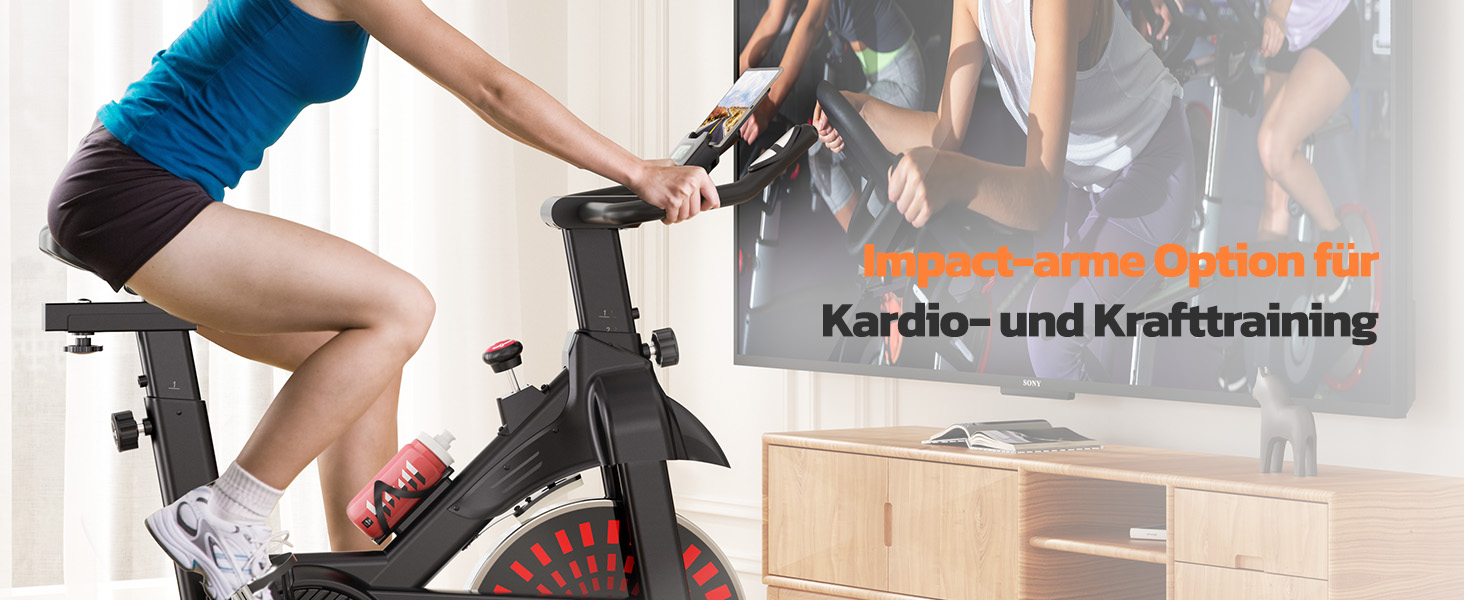 Велотренажер Dripex: стабільний, комфортний, з тримачем для планшету, до 150 кг, для дому