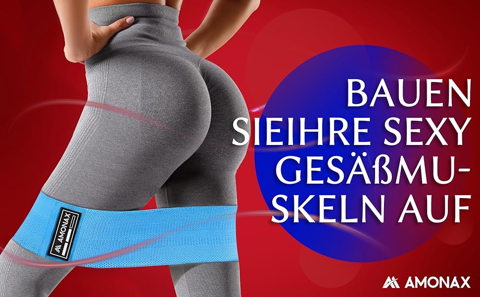 Фітнес-гумки для жінок Amonax, набір еластичних стрічок для тренувань, стрічки опору для присідань, обладнання для схуднення вдома, спортивний інвентар для дому (L, блакитний)