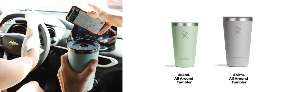 Термокружка HYDRO FLASK All Around 355 мл, вакуумна, з кришкою, нержавіюча сталь, для гарячих і холодних напоїв, колір Birch