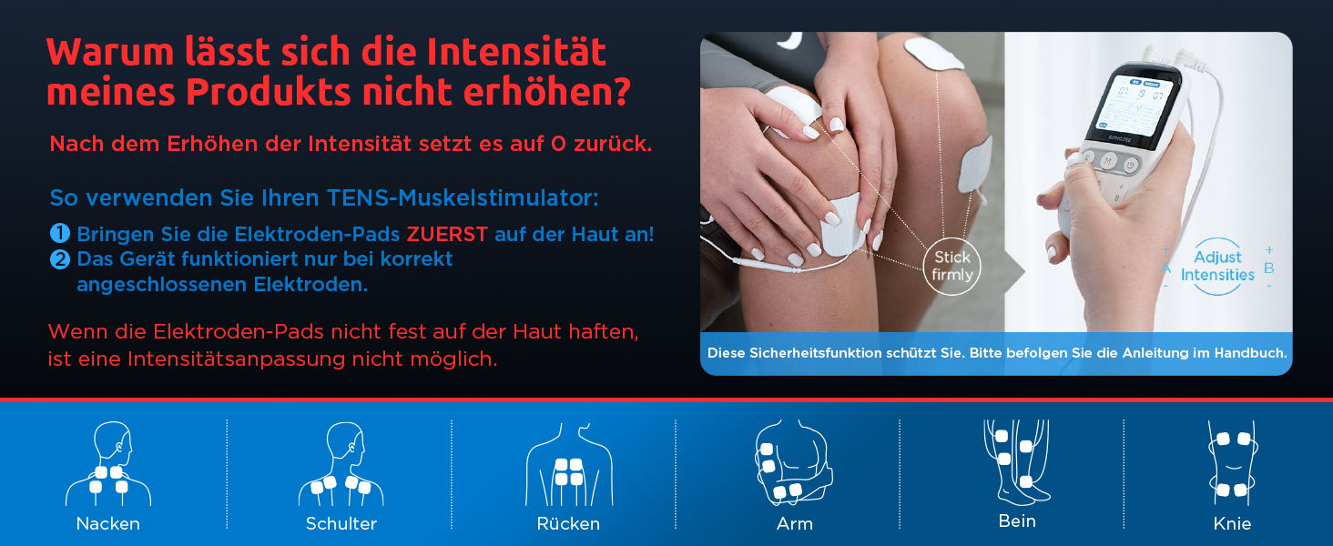 Пристрій 4-в-1 для домашнього майстерності EMS: масаж, стимуляція м'язів та нервів. Двоканальний TENS-терапевтичний пристрій для зняття болю, схвалений FDA, з 12 електродних подушечок. Чорний