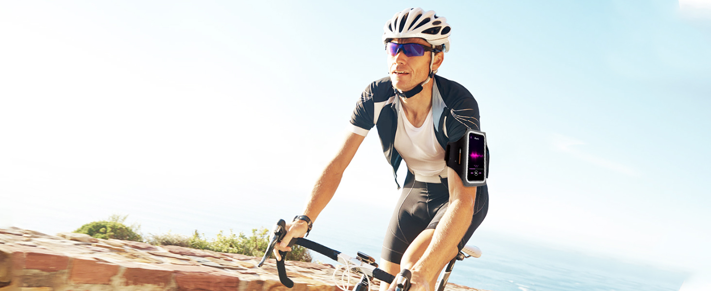 Спортивний браслет для телефону EOTW Joggen: зручна підставка для iPhone/Samsung (5.5-6.0 дюйми) з кишенькою для AirPods