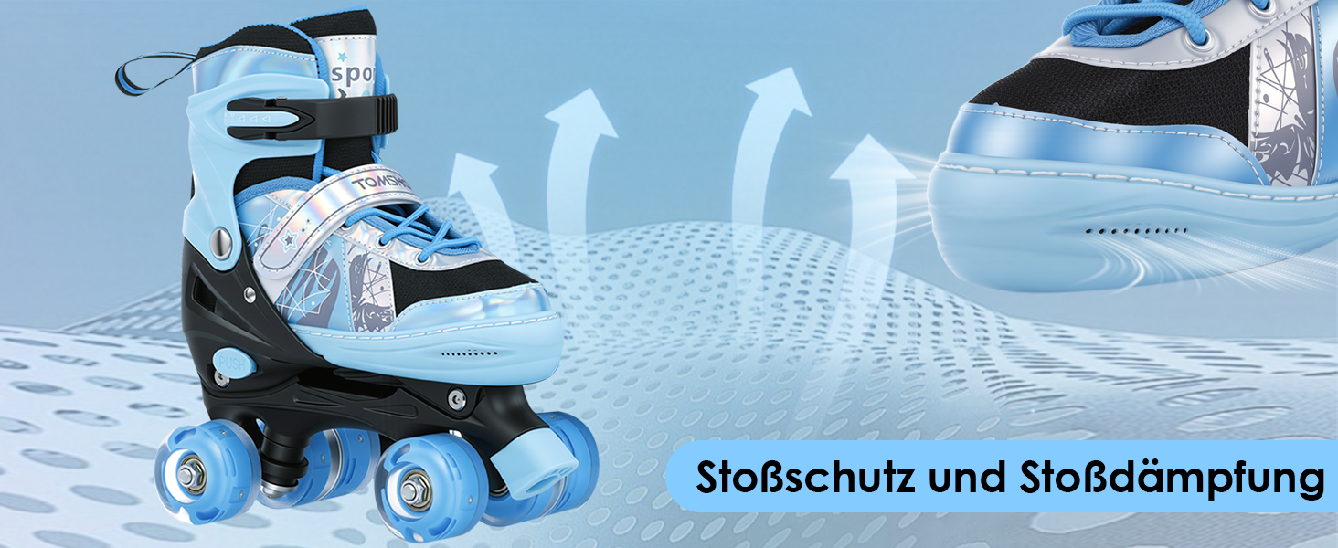 Роликові ковзани TOMSHOO для дітей, регульовані, для дівчаток та хлопчиків, підходять для початківців, зручні та дихаючі, ідеальні для подарунка на Новий рік або день народження
