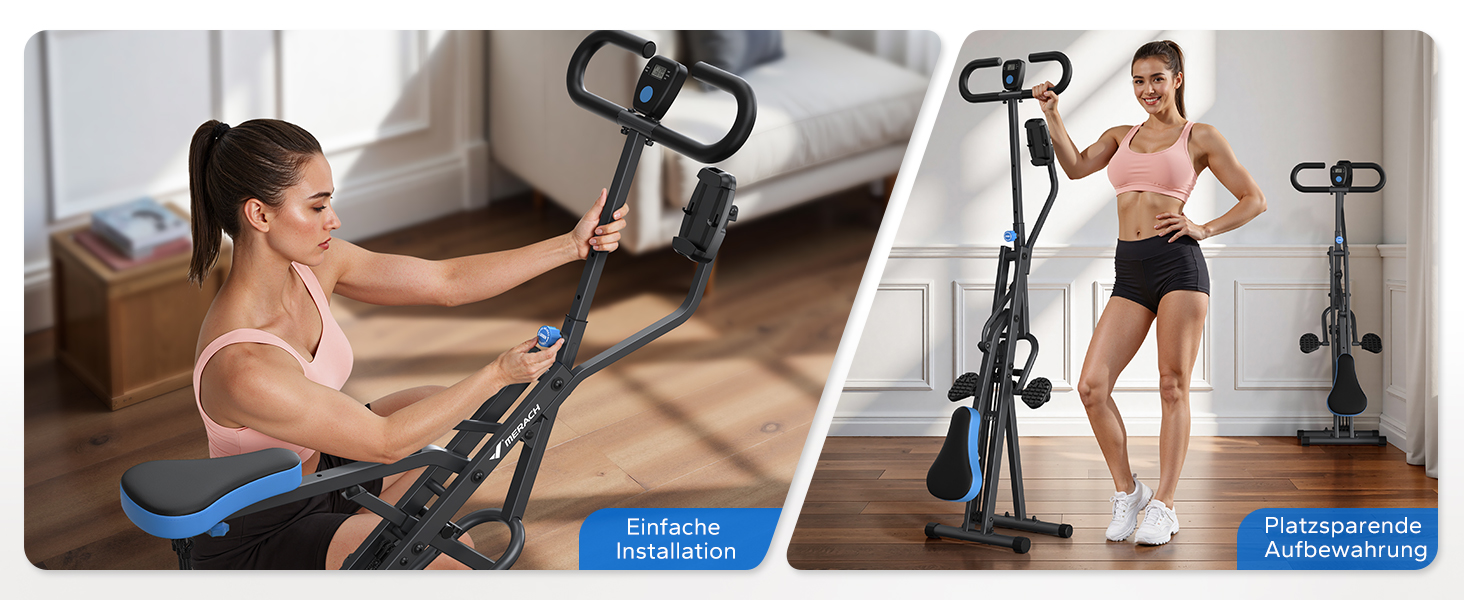 MERACH 2-в-1 тренажер для присідань та тяги, складаний, для тренування сідниць, ніг та корпусу, 10 хв збірки, max 160 кг (сірий, R07 Pro)