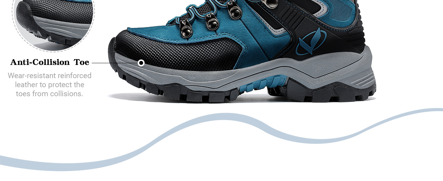 Зимові черевики VITIKE для дітей (хлопчики та дівчатка), тепле хутро, черевики для снігу та трекінгу, розмір 38 EU, колір Павлиній синій