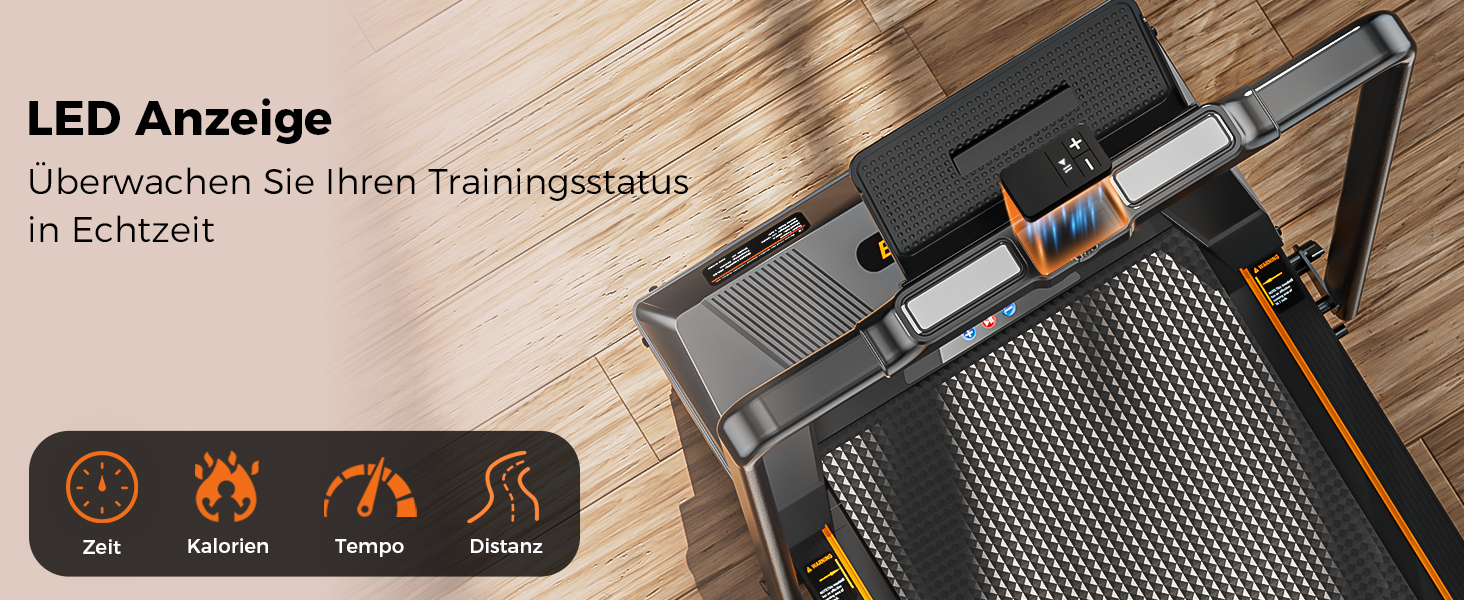 Бігова доріжка для дому та офісу, Walking Pad з нахилом 5%, потужність 2.5 HP, тиха бігова доріжка з пультом дистанційного керування, до 150 кг, чорний колір