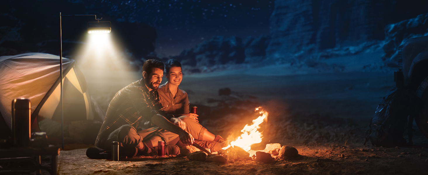 Eventek LED кемпінговий ліхтар 4000LM, 20000mAh Power Bank, USB, до 144 годин, IPX5, 4 режими, для читання, намету, риболовлі, надзвичайних ситуацій