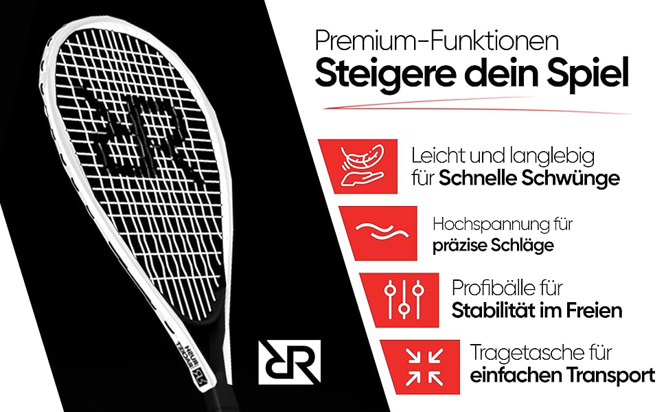 Набір для бадмінтону RS3 Speed 5-ти: 2 ракетки, 5 воланчиків, 1 м'яч, розмітка поля, сумка. Зелений