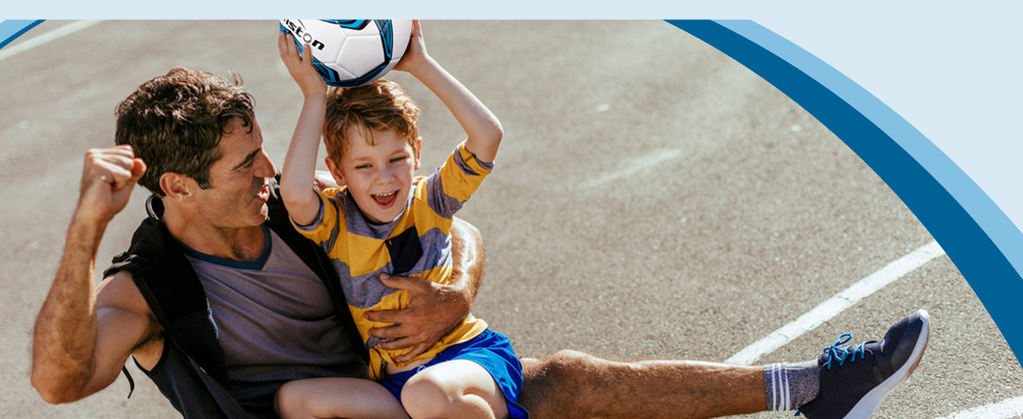 М'яч для футболу Senston, розмір 5, класичний з помпою для тренувань та уроків футболу (біло-червоний)