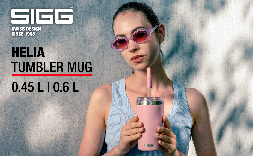 Кружка SIGG Helia із соломинкою та щіткою, 0,45/0,6 л