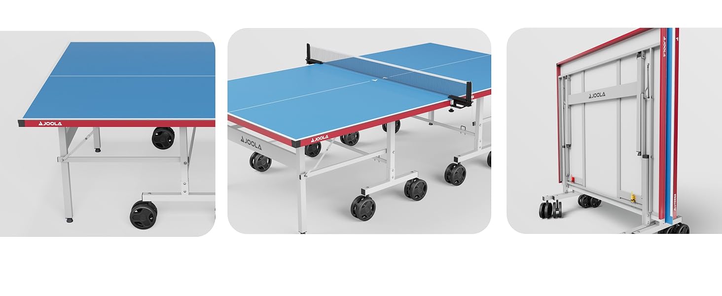 Стіл для пінг-понгу JOOLA ALUTERNA Single: професійний, вуличний, з алюмінієво-пластиковою поверхнею 6 мм та складаним підсвільником
