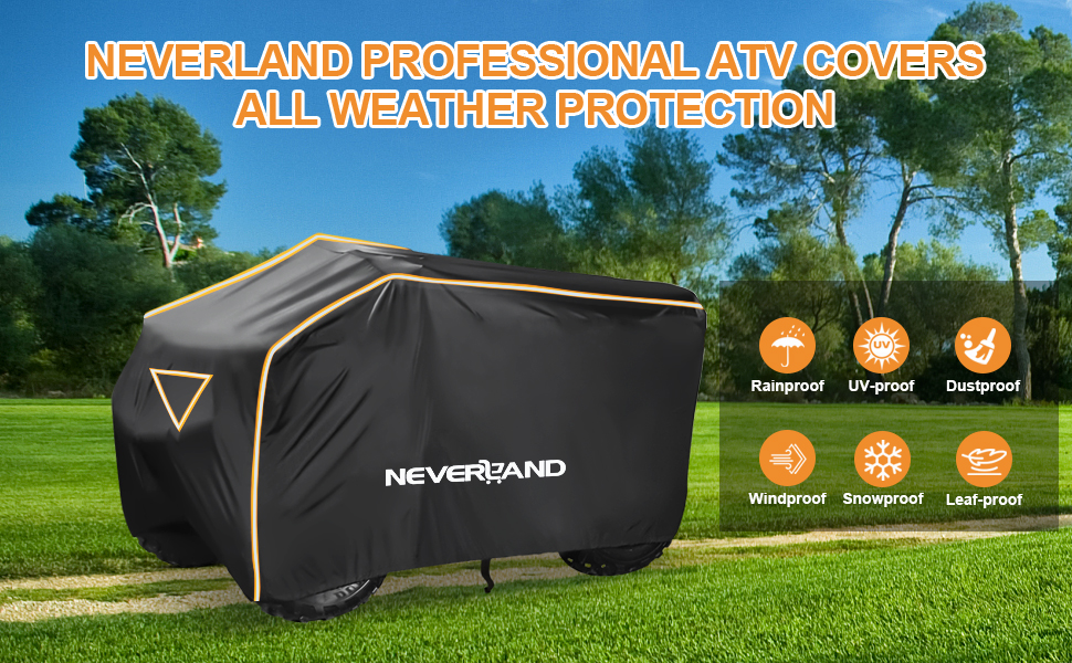 Водонепроникний чохол для квадроцикла NEVERLAND, XXXL, для Polaris, Yamaha, Honda, Coleman, захист від пилу, УФ, вітру, універсальний, зелено-чорний