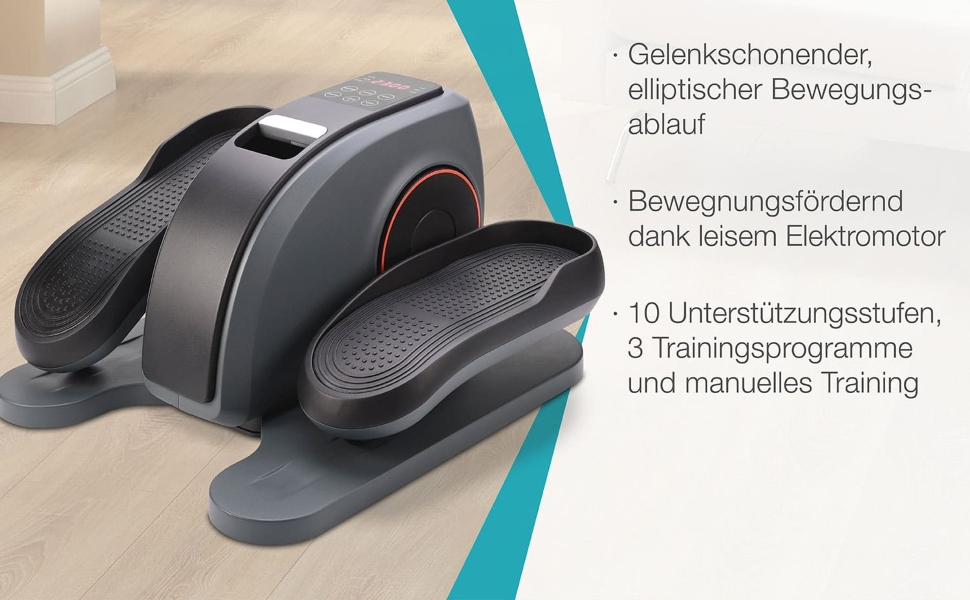 Міні-еліптичний тренажер MaxVitalis: компактний велотренажер для дому та офісу з комп'ютером та 3 програмами