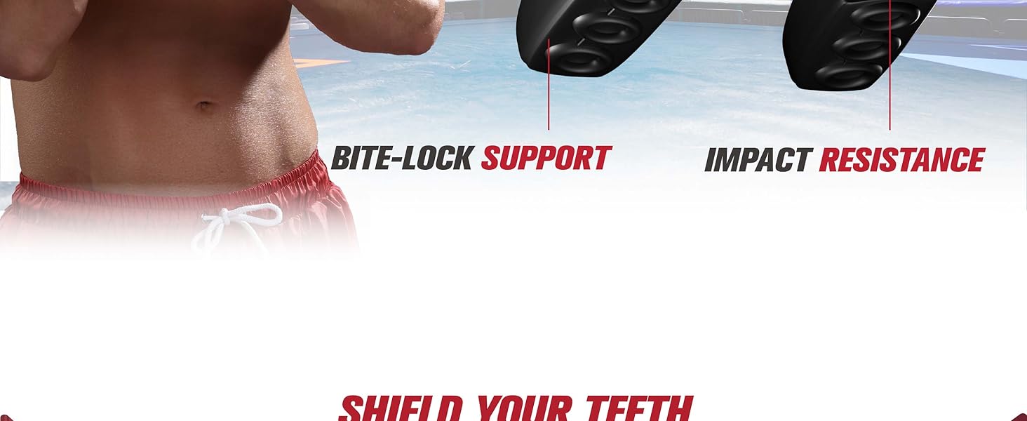 Захист для зубів Beast Gear - для боксу, ММА, регбі, кікбоксингу, дзюдо, карате, хокею та бойових мистецтв. Зручна коробка для зберігання. Захищає зуби, ясна та щелепу.