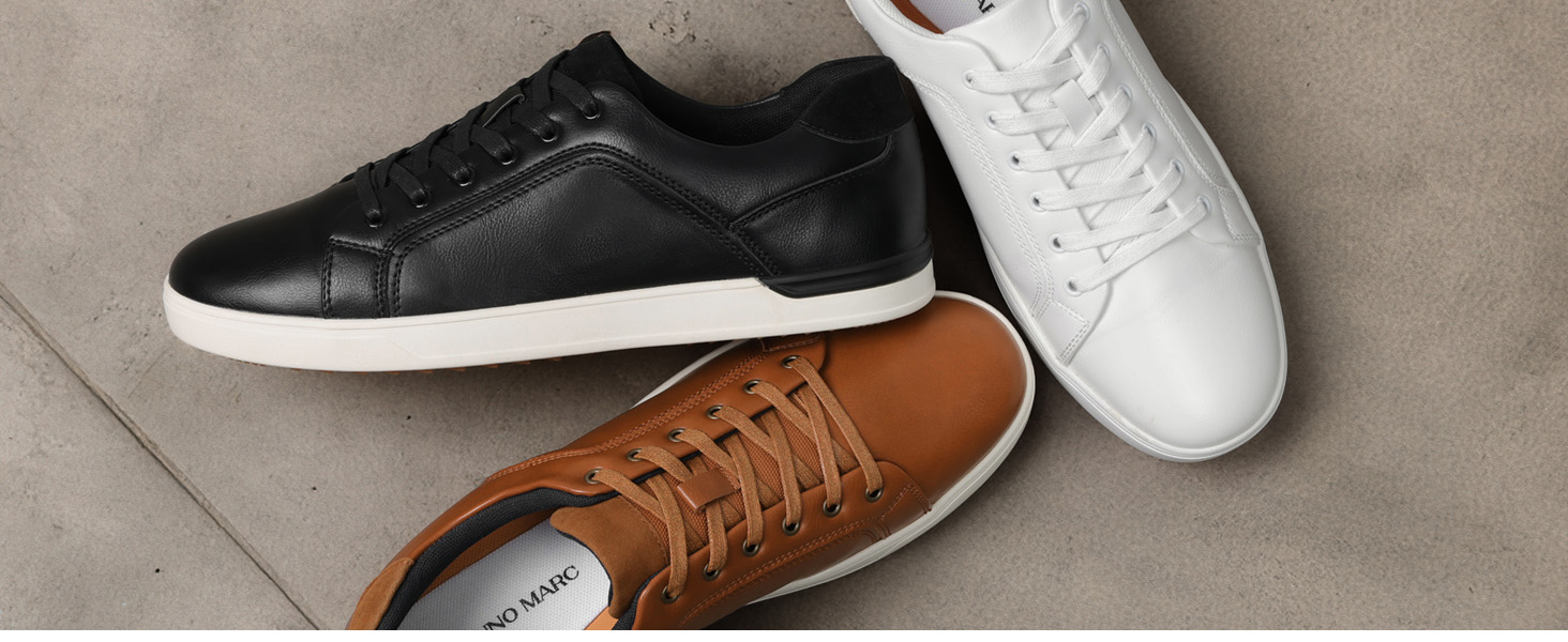 Чоловічі повсякденні кросівки Bruno Marc Casual Sneaker — легке низьке взуття, дихаючі та зручні, класичний дизайн, білі, розмір 44 EU