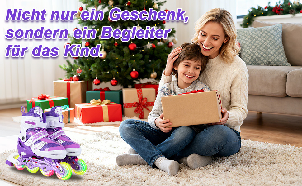 Дитячі ролики JIFAR Inliner з регулюванням розміру та підсвічуванням, розміри 30-33, 34-37, фіолетовий колір