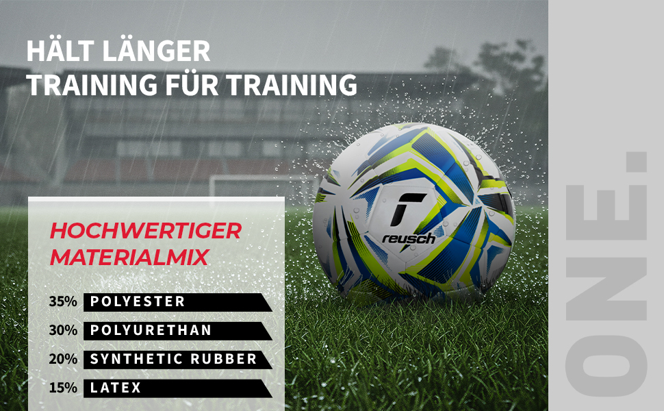 М'яч для тренувань Reusch Attrakt Silver - футбольний, з підвищеною зносостійкістю, для тренувань, школи та відпочинку