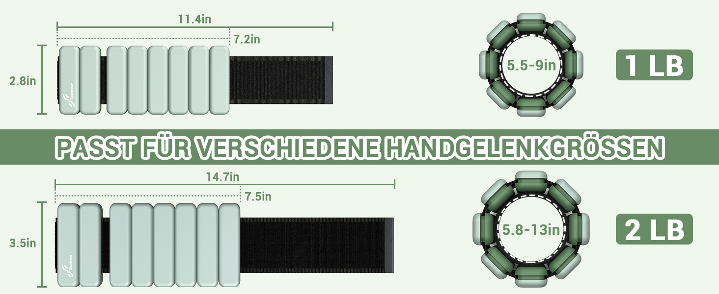 Портативні манжети для обтяження Sportneer набір з 2 шт. (0,5 кг і 1 кг кожен) для жінок і чоловіків, набір ваги для щиколотки для йоги, танців, аеробіки 0,5 кг*2 кулера матча