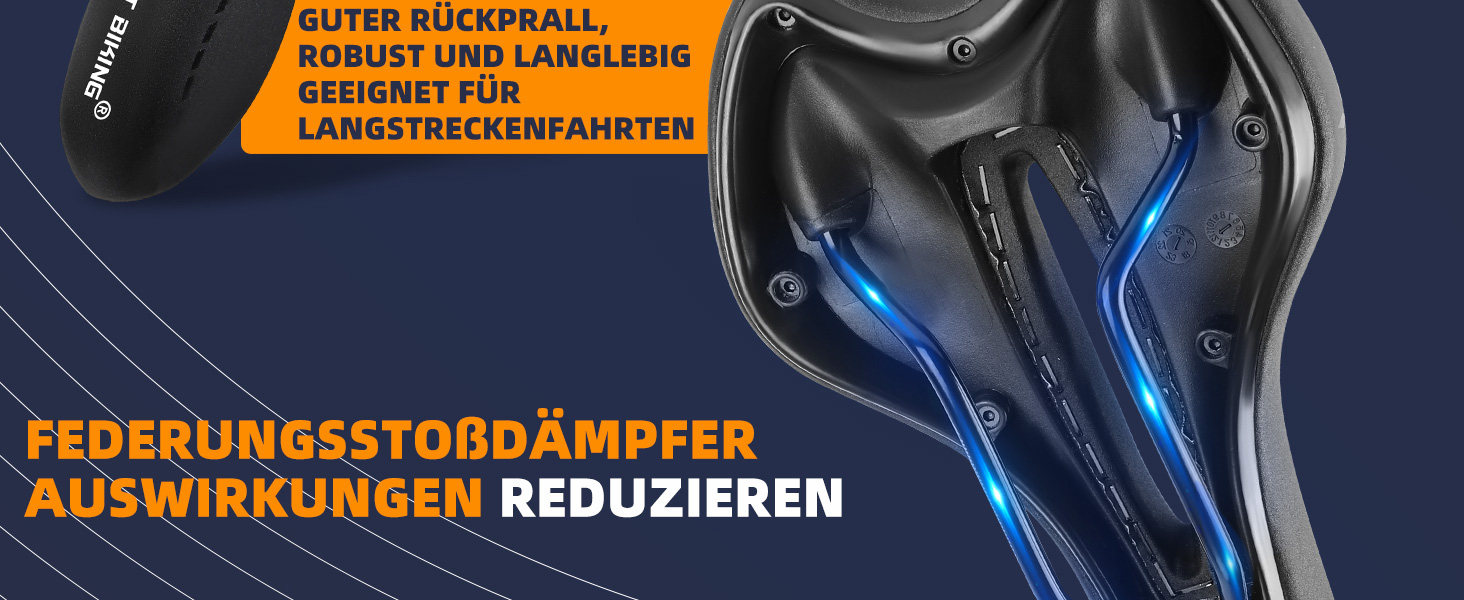 Зручний велосипедний сидіння LuTuo для чоловіків та жінок, м'яке гелеве сидіння, ергономічне, спортивне, для походів, з підкладкою для гірського велосипеда, шосе, BMX, MTB, City, E-bike, чорний