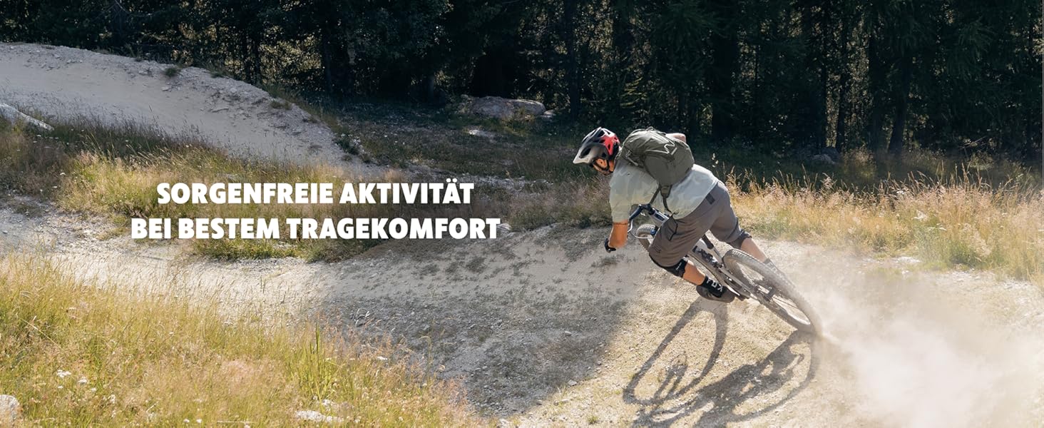 Туристичний рюкзак 20 л Wanderrucksack Active 20 Premium, з вентильованою спинкою, дощовиком та кріпленням для питної системи, з дихаючої сітки 3D Air Mesh, з поясним ременем, оливковий