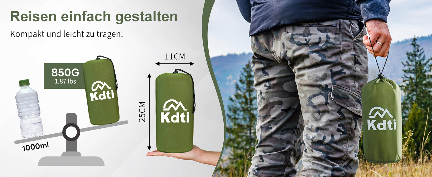 Каремат для кемпінгу самонадувний, ультралегкий, з інтегрованими подушками, компактний, з насосом, складний, односпальний