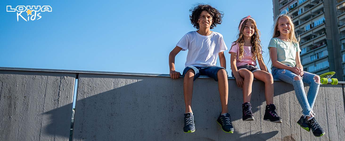 Дитячі черевики LOWA ZIRROX II GTX LO JR, 32 EU, блакитні