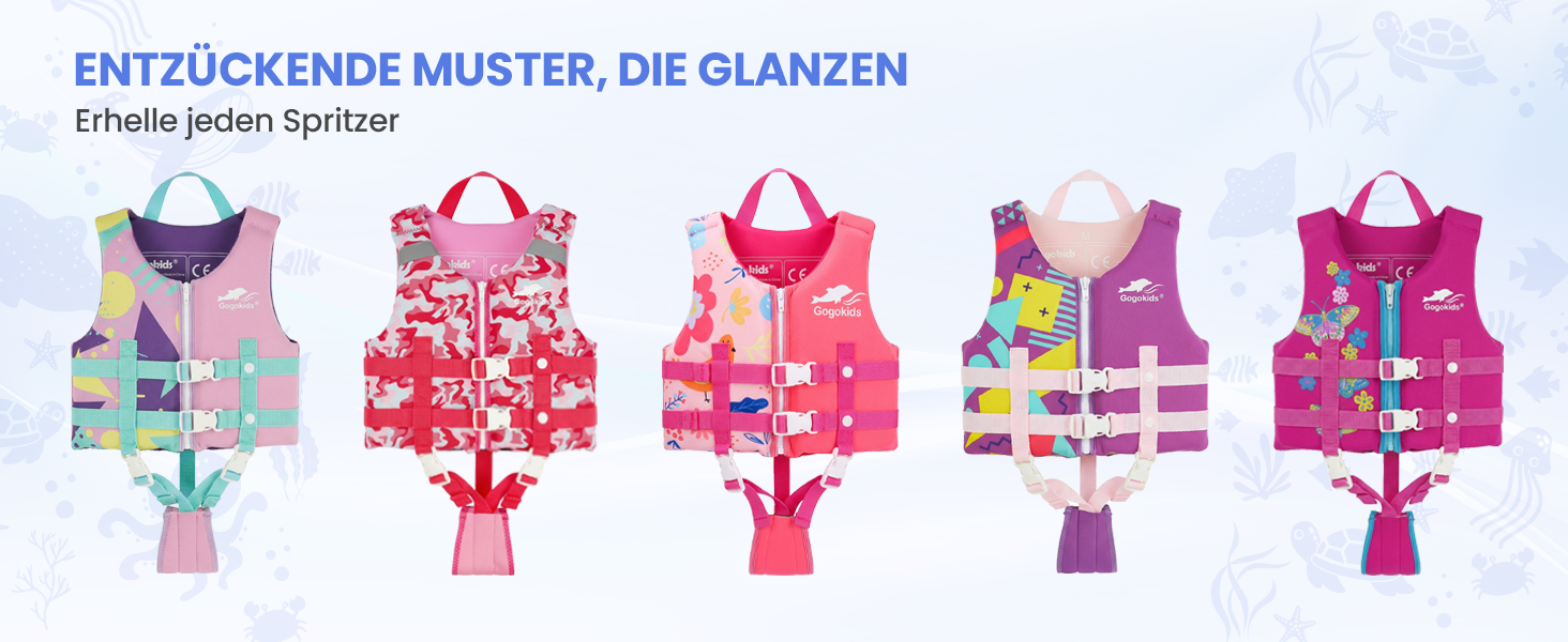 Дитячий рятувальний жилет Gogokids Float Jacket для плавання (2-9 років, 15-35 кг, червоний, розмір M)