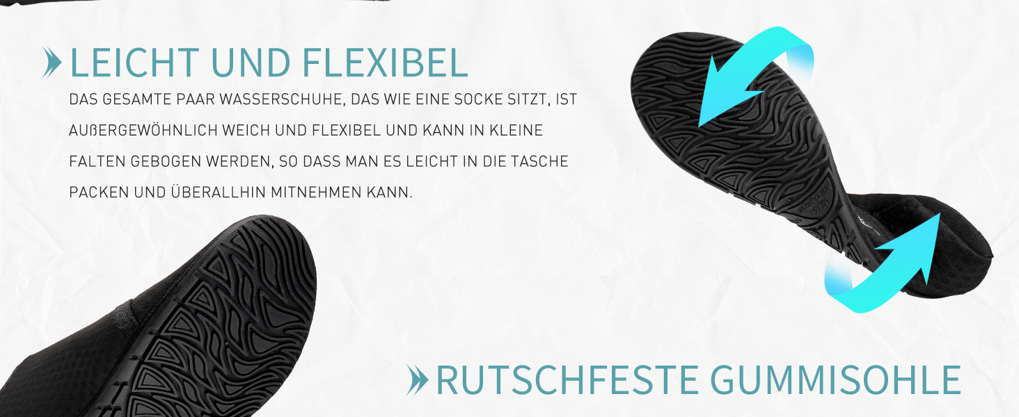 Шкарпетки для плавання WateLves: чоловічі та жіночі, для басейну, пляжу та серфінгу. Швидко сохнуть, дихають, унісекс, 40/41 EU, синій