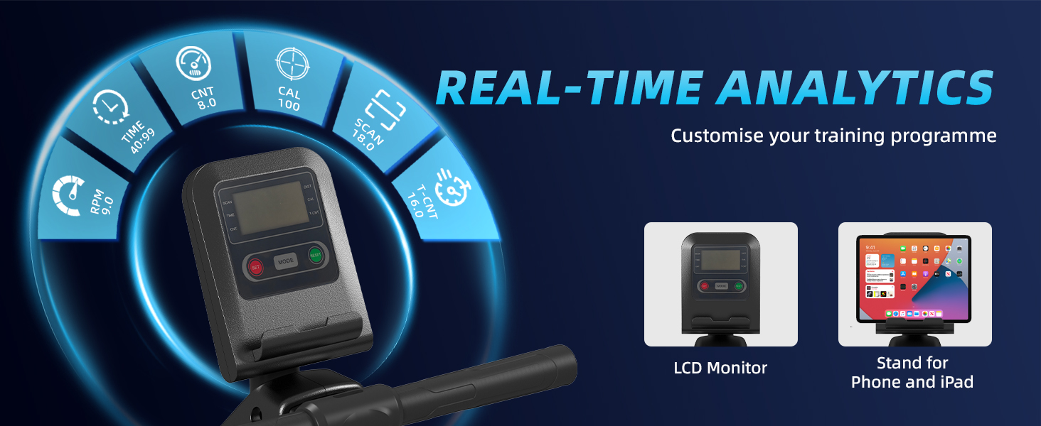 Гребний тренажер Dskeuzeew для дому, складний, 16 рівнів опору, магнітний, до 160 кг, Slide-Rails