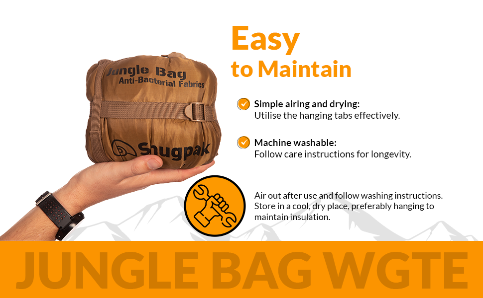 Сумка-спальник Snugpak Jungle Bag WGTE з вбудованою москітною сіткою - легкий, гігієнічний спальний мішок та універсальний ковдра для кемпінгу та експедицій у тропічних умовах (чорний, ліва блискавка)
