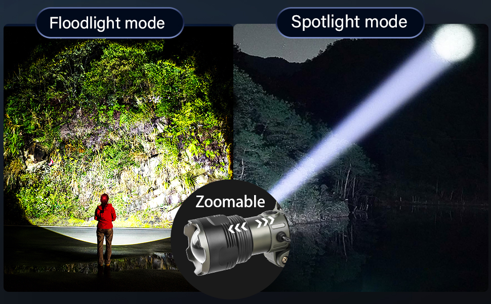 Кріпиться на голову ліхтарик VOPHICHO LED з USB-C, 90000 LM, 4 режими, червоне попереджувальне світло, водонепроникний IP65, для кемпінгу, туризму