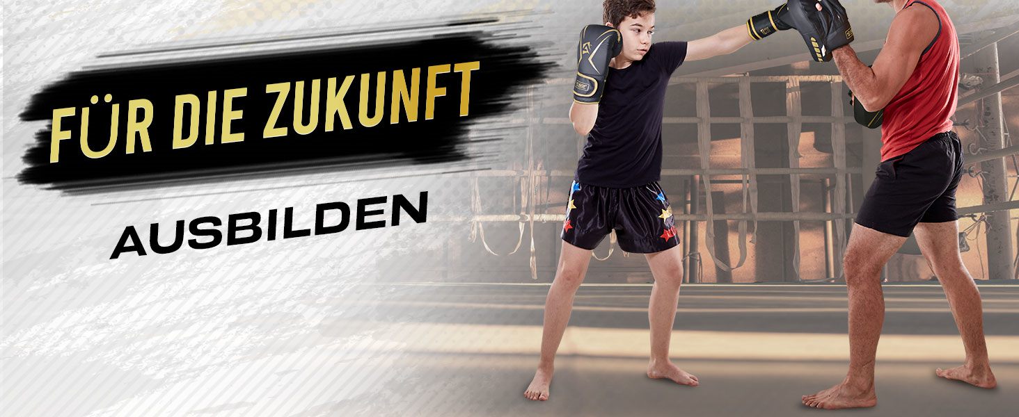 Боксерські рукавички AQF для чоловіків та жінок, MMA, кікбоксинг, муай-тай, дитячі боксерські рукавички, 8oz, чорні