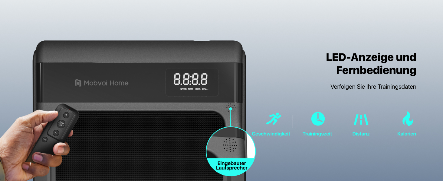 Walking Pad Mobvoi: Компактний біговий тренажер 2-в-1 для дому та офісу, з керуванням через додатки Zwift, Kinomap, TicSports. Максимальне навантаження 120 кг, швидкість до 6 км/год.