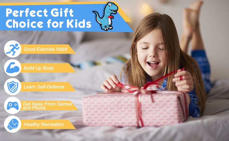 Дитячий боксерський мішок з підвіскою та рукавичками (блакитний, без наповнювача)