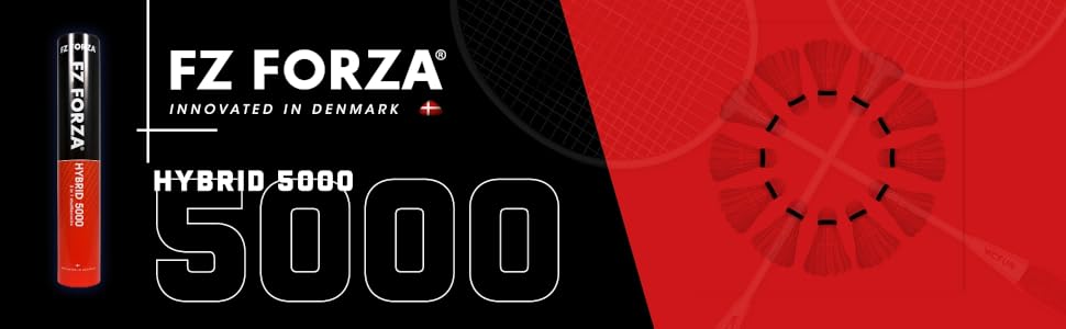 FZ FORZA Hybrid 5000: Бадмінтонний м'яч, гібридна технологія, натуральний та нейлоновий матеріал