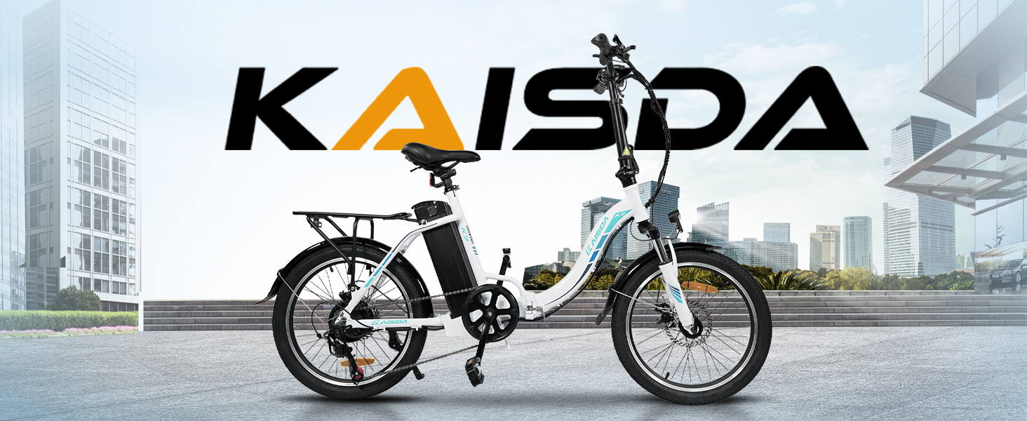 Електровелосипед  KAISDA E-Bike 20" 250W 36V 13Ah, 7-шв., до 100 км, білий