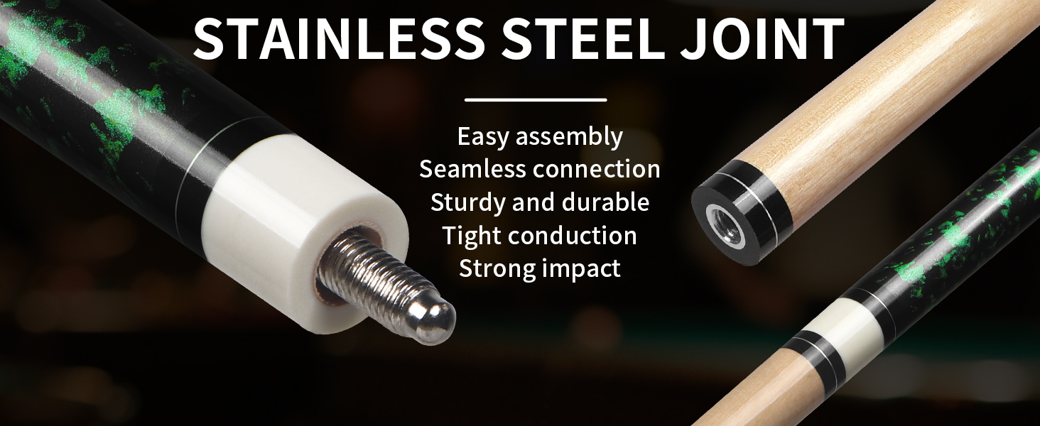 Більярдний кий Horse Billardqueue-Set зі штучним канадським кленом, 58 дюймів, вага 18-21 oz, 2 крейди, для дорослих