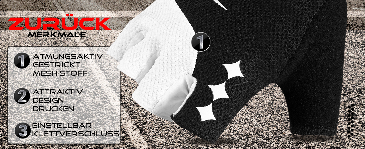 BEAST RAGE Fingerless Fahrradhandschuhe: Гелеві, антиковзні, для MTB, тренувань, сірі (L)